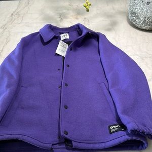 Nice court purple jacket Zara made size large worth 130.00